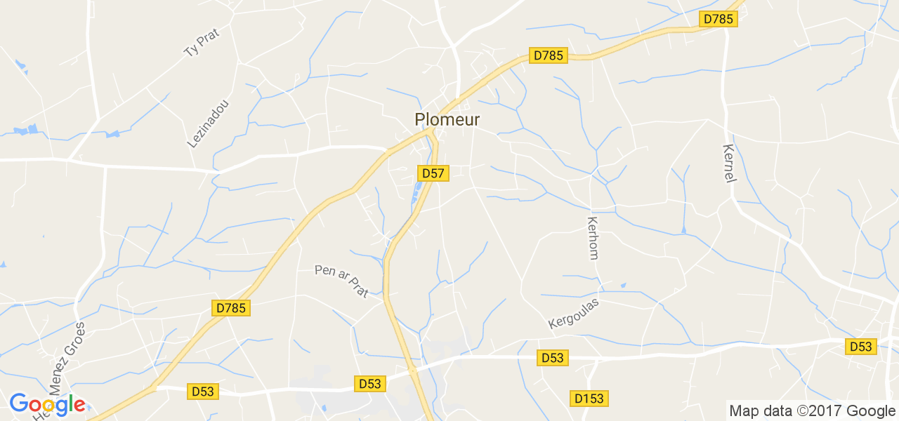 map de la ville de Plomeur