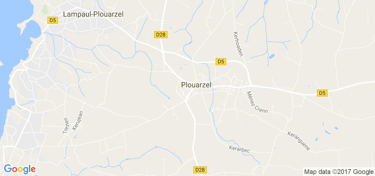 map de la ville de Plouarzel