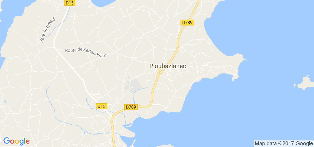 map de la ville de Ploubazlanec