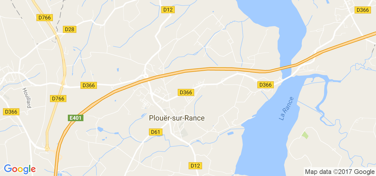 map de la ville de Plouër-sur-Rance