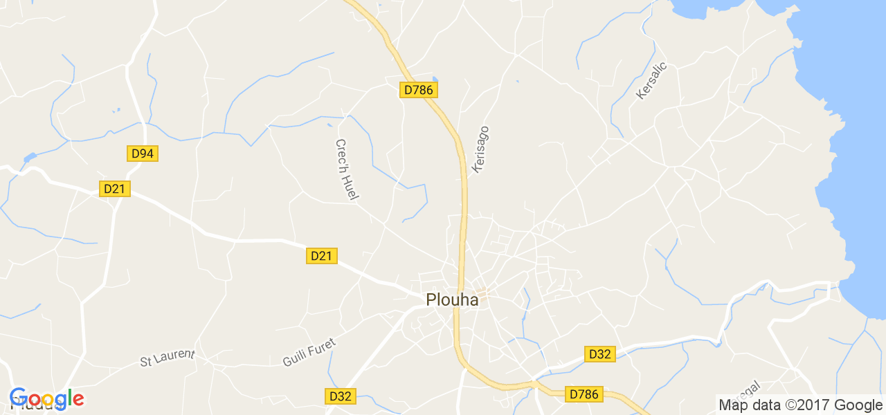 map de la ville de Plouha