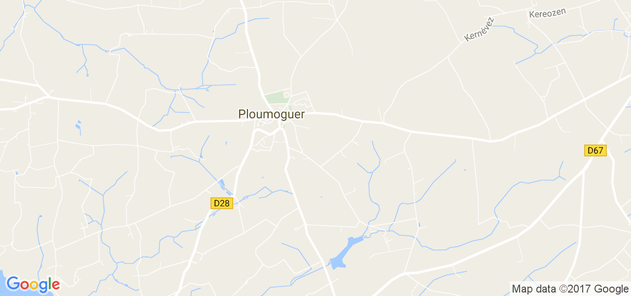 map de la ville de Ploumoguer