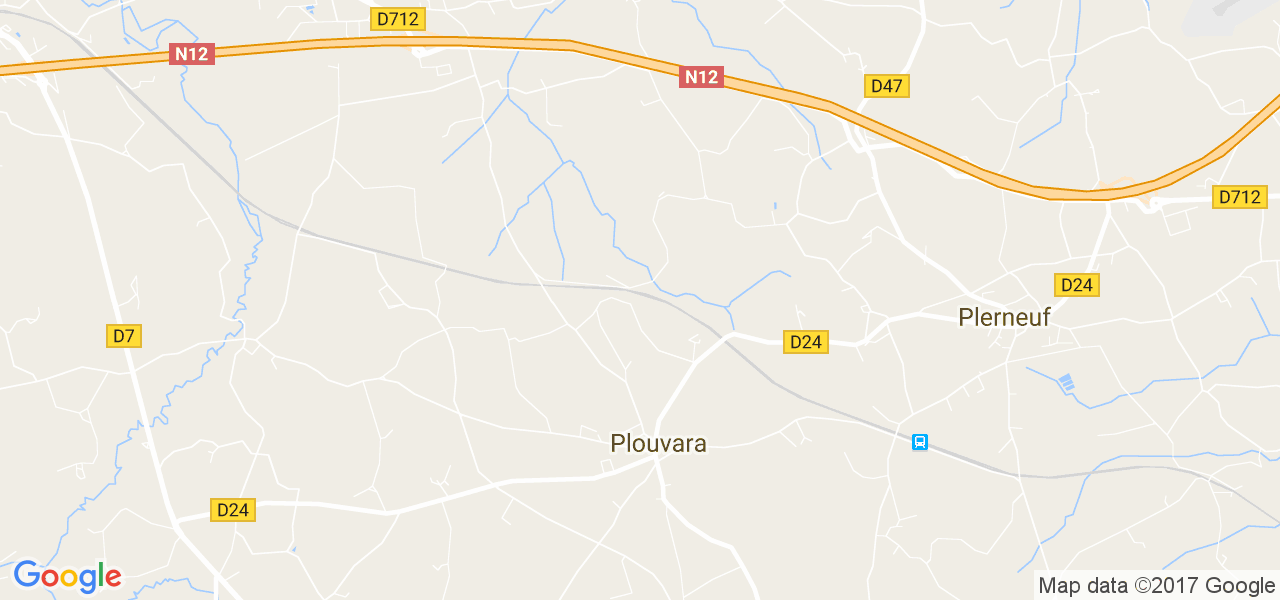 map de la ville de Plouvara