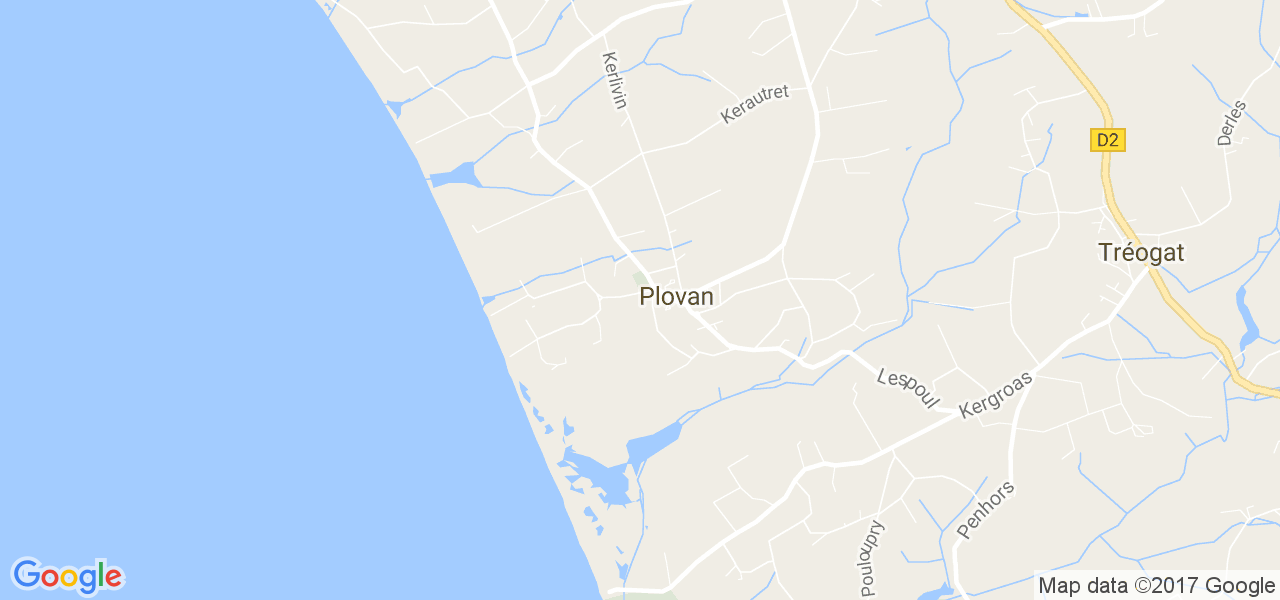 map de la ville de Plovan