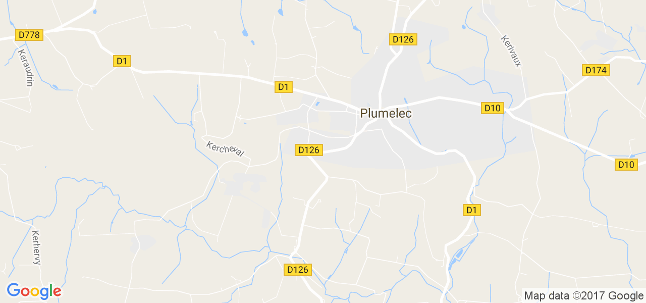 map de la ville de Plumelec