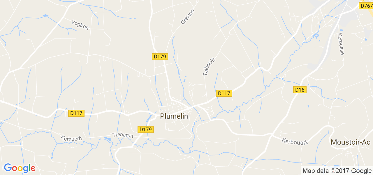 map de la ville de Plumelin