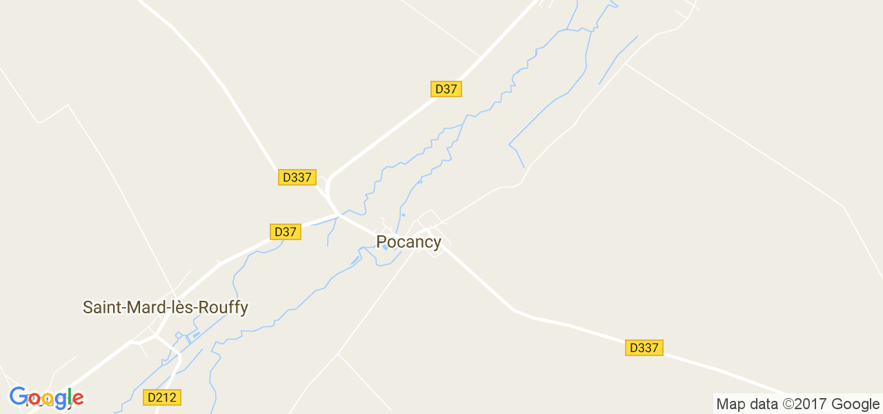 map de la ville de Pocancy