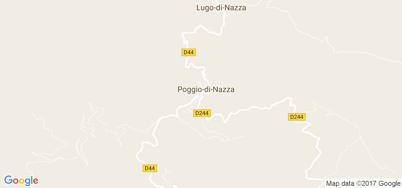 map de la ville de Poggio-di-Nazza