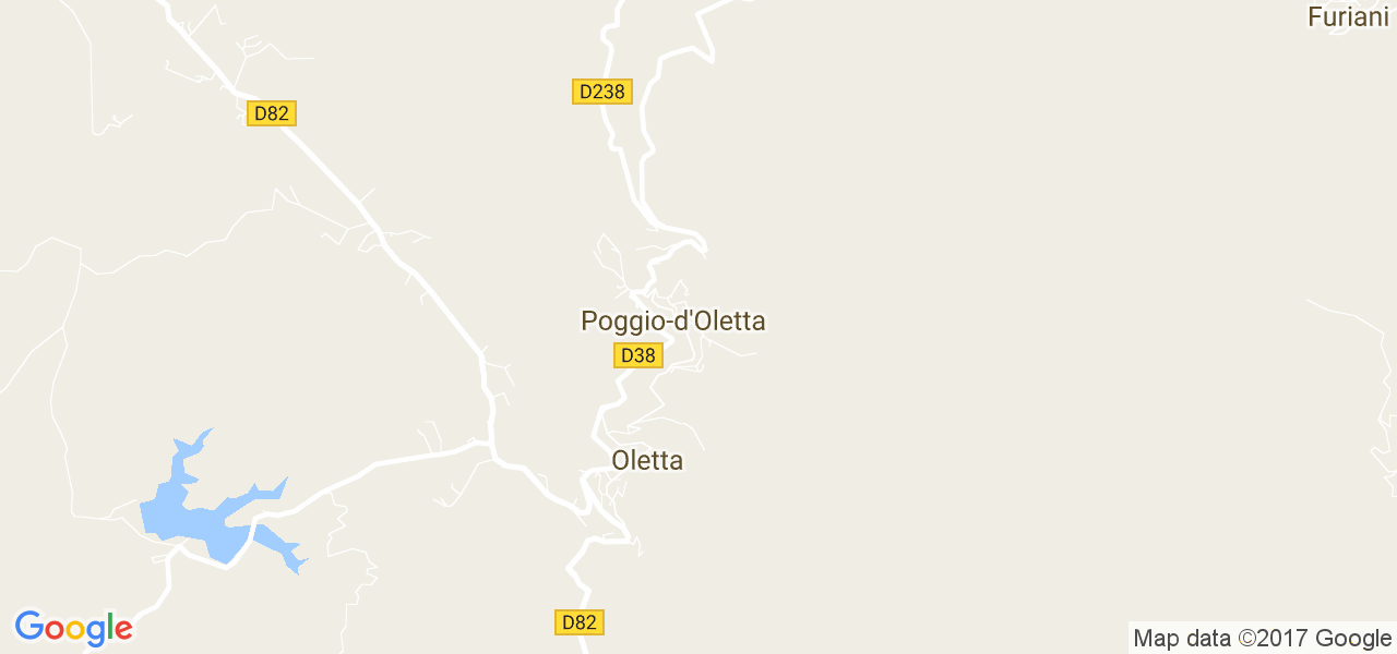 map de la ville de Poggio-d'Oletta