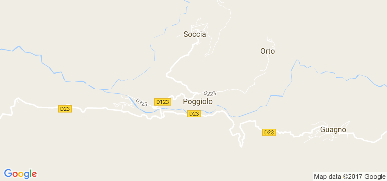 map de la ville de Poggiolo