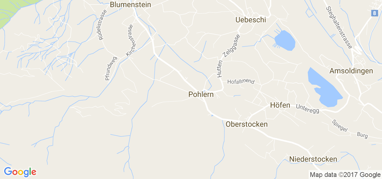 map de la ville de Pohlern