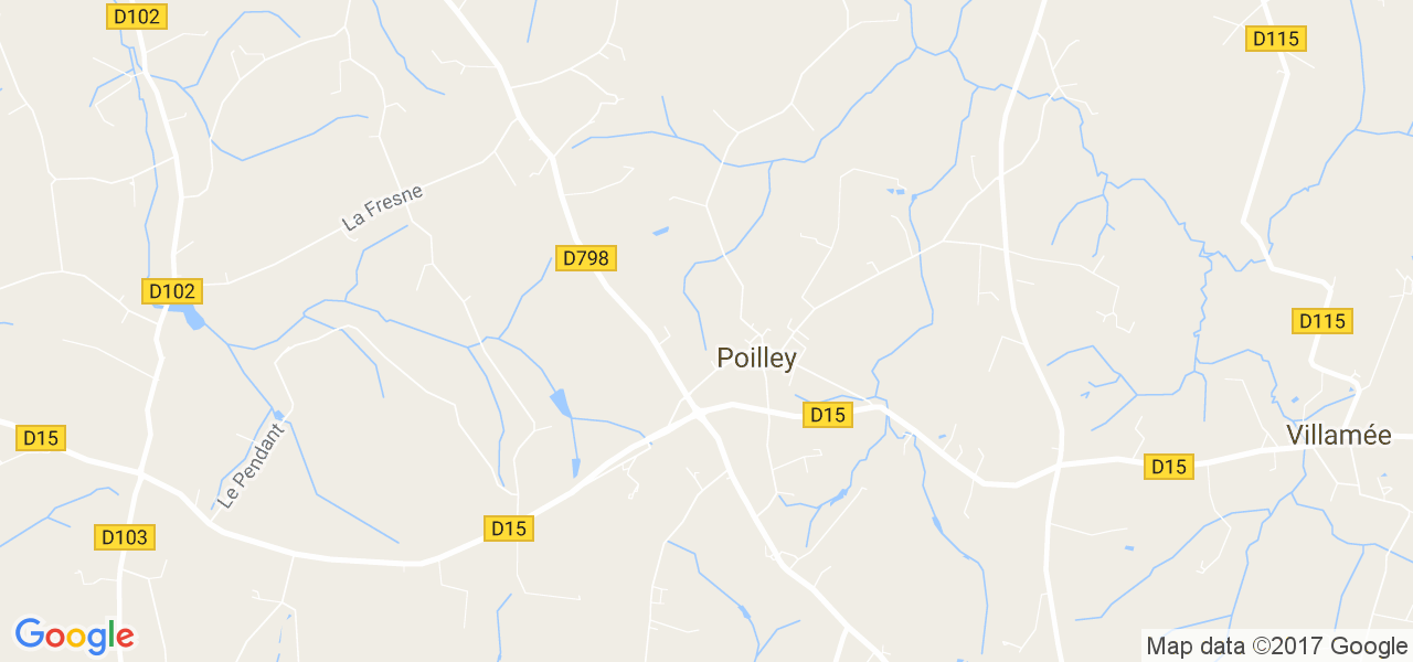 map de la ville de Poilley