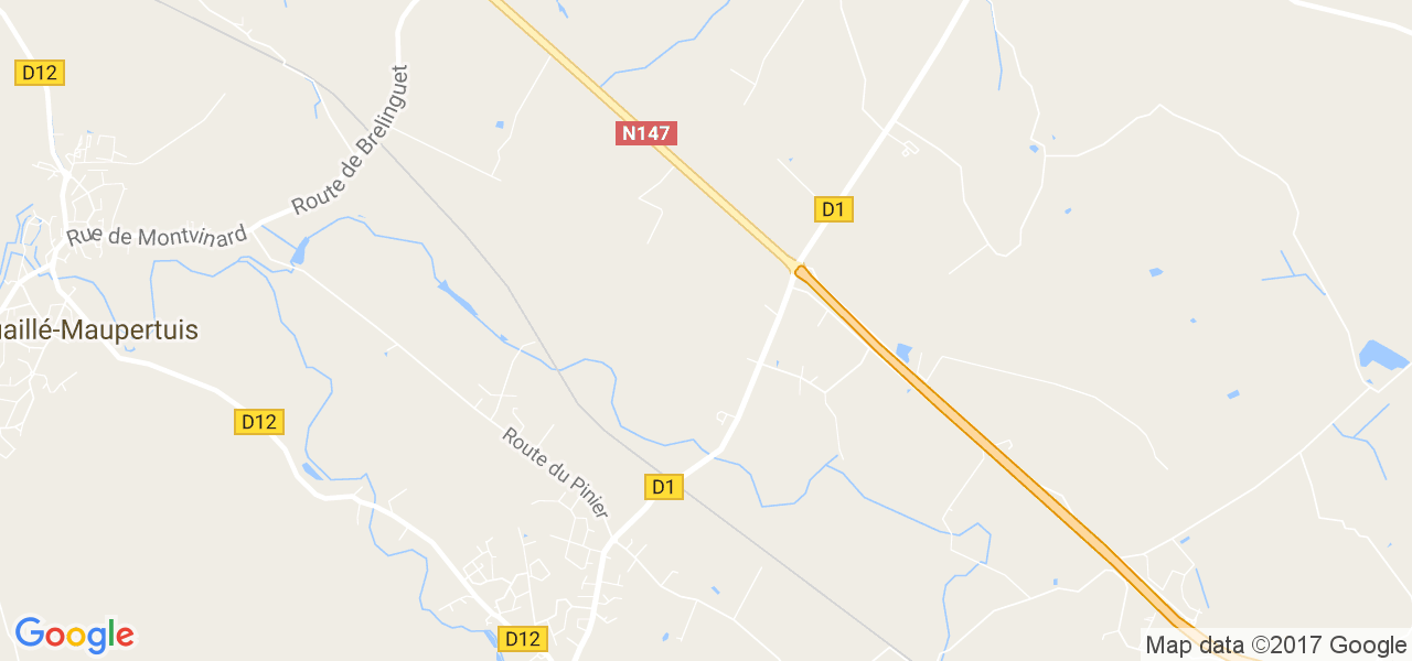 map de la ville de Poiroux