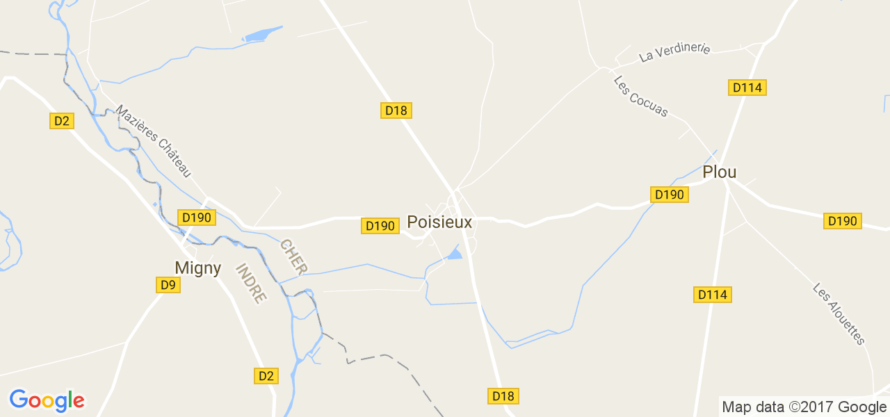 map de la ville de Poisieux