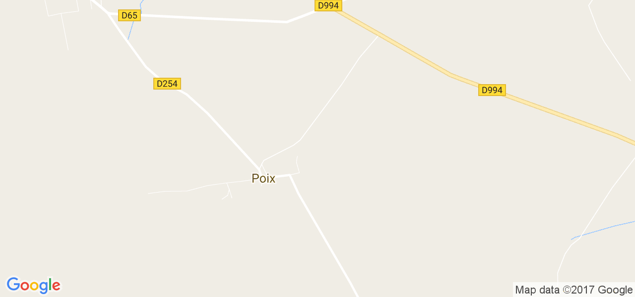 map de la ville de Poix