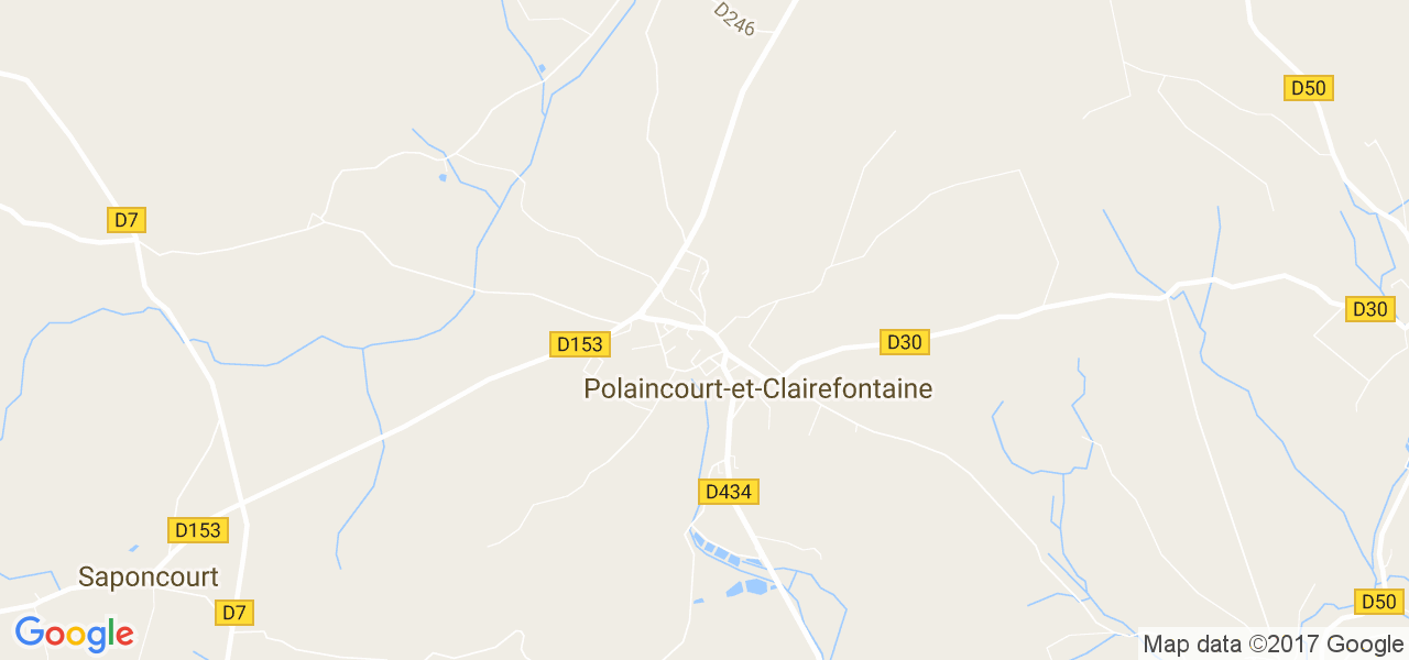 map de la ville de Polaincourt-et-Clairefontaine