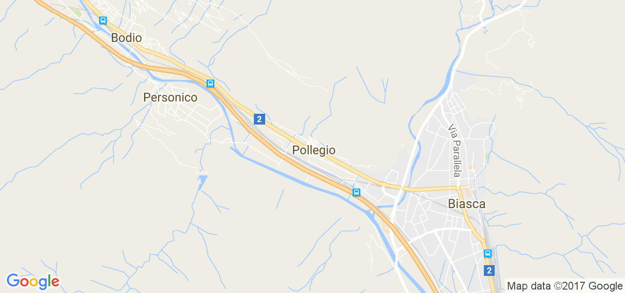 map de la ville de Pollegio