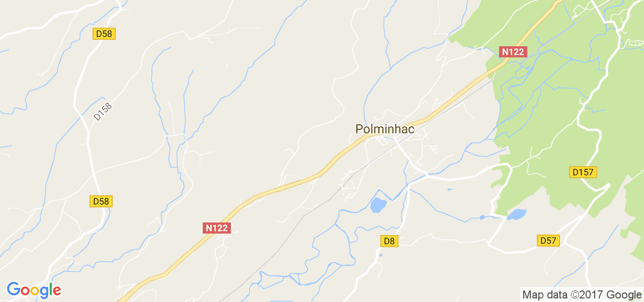 map de la ville de Polminhac