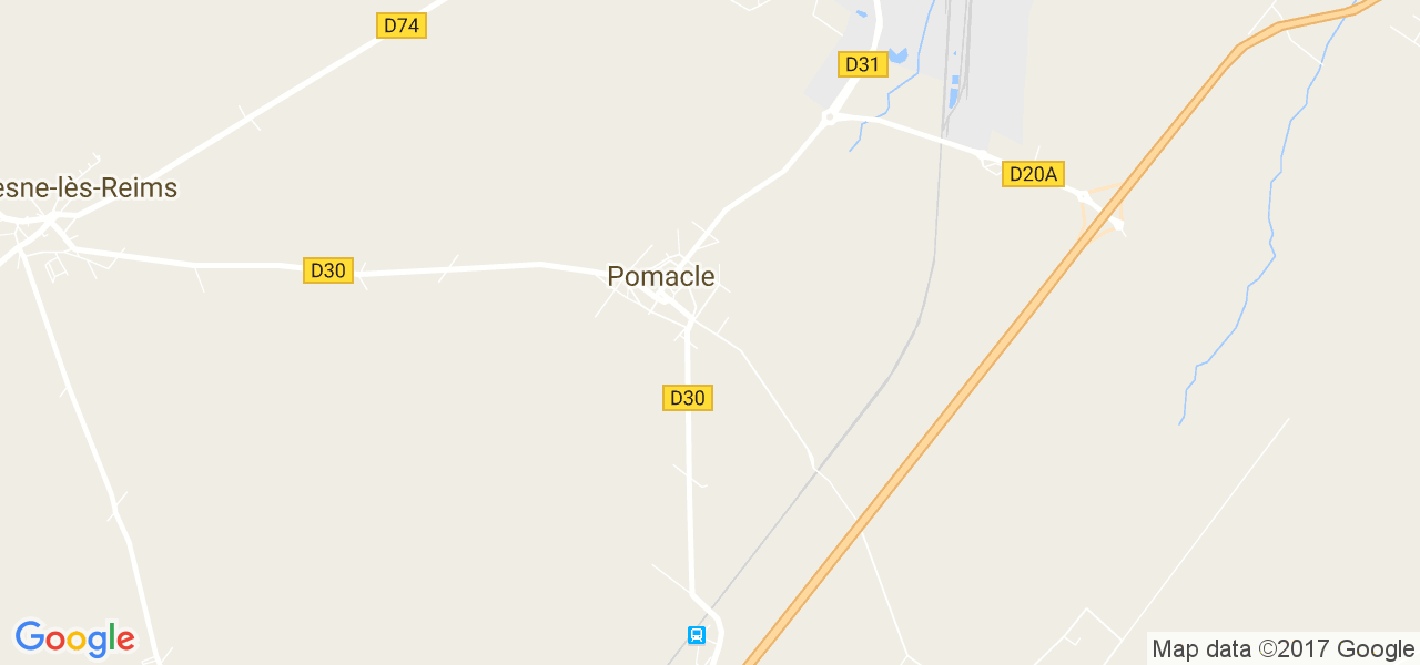 map de la ville de Pomacle