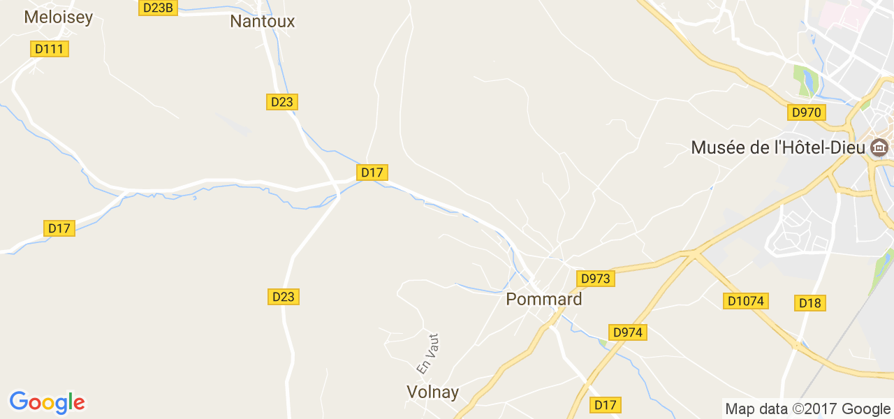 map de la ville de Pommard