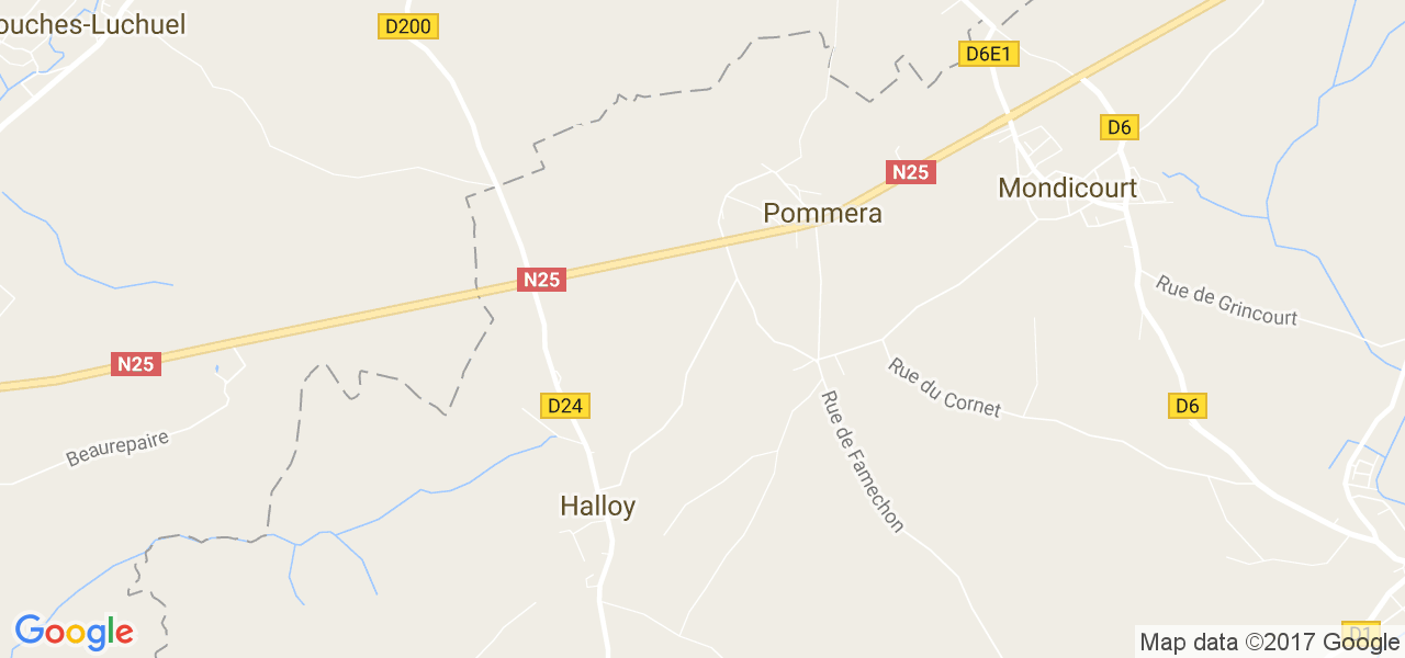 map de la ville de Pommera