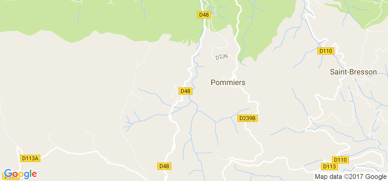 map de la ville de Pommiers