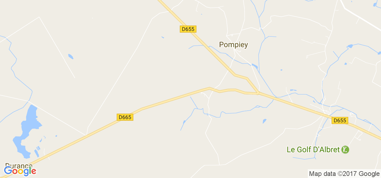 map de la ville de Pompiey