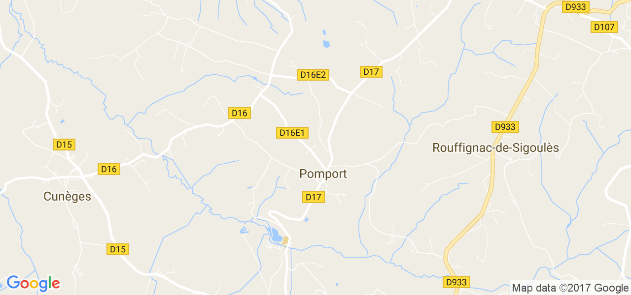 map de la ville de Pomport