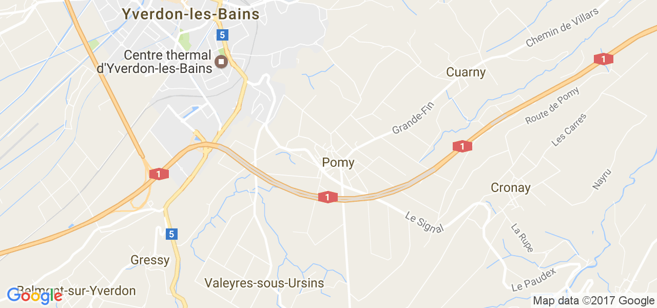 map de la ville de Pomy