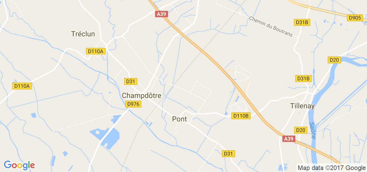 map de la ville de Pont