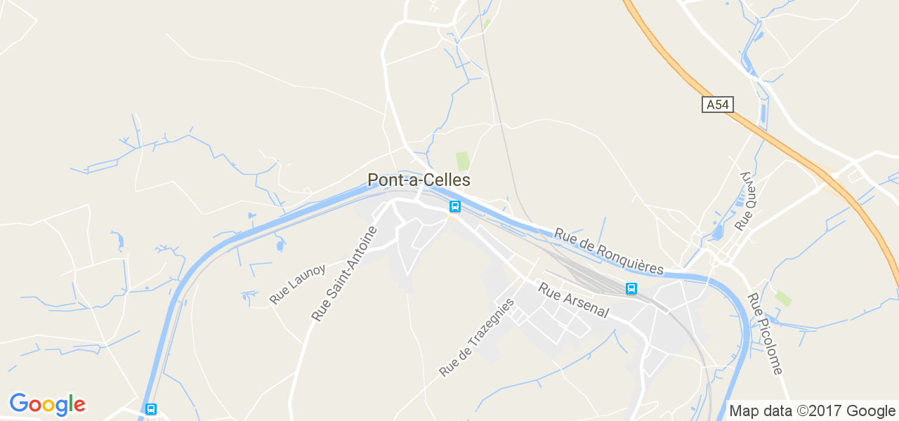 map de la ville de Pont-À-Celles