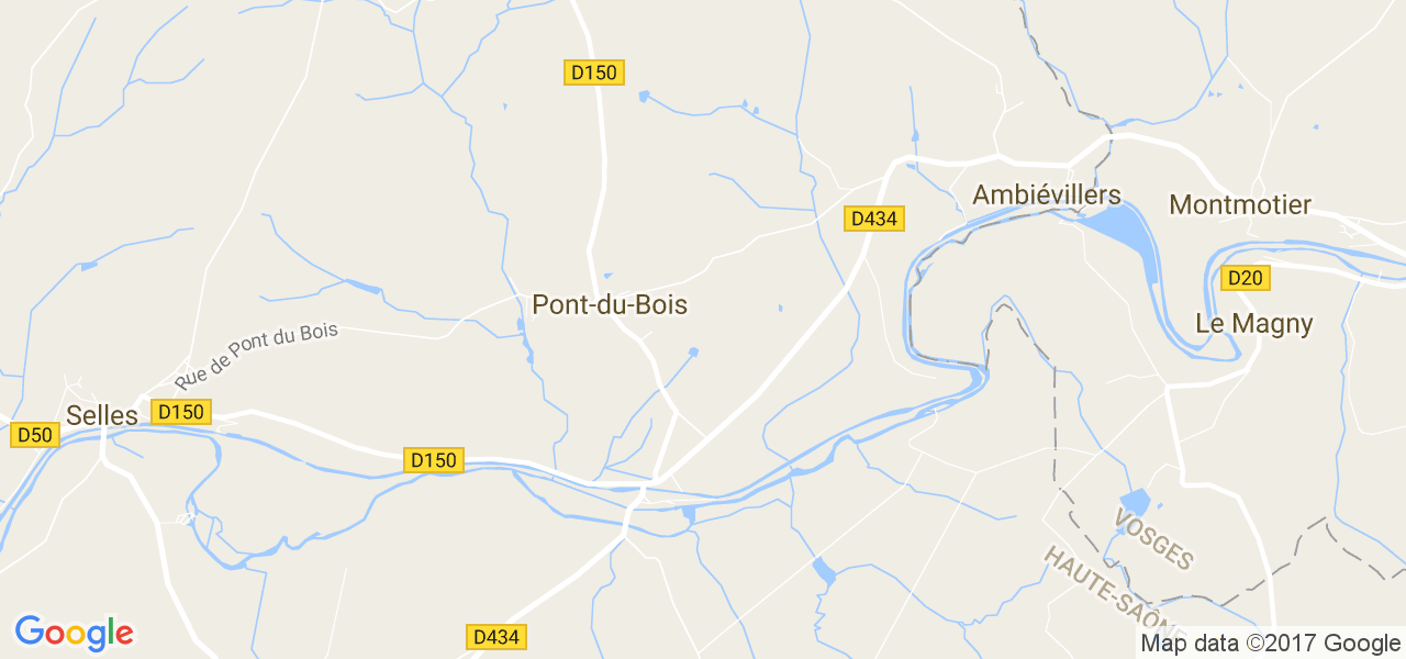 map de la ville de Pont-du-Bois