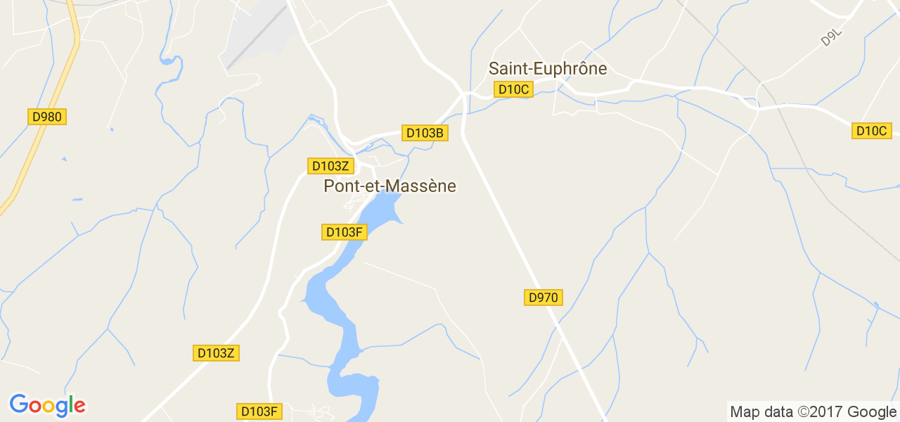 map de la ville de Pont-et-Massène