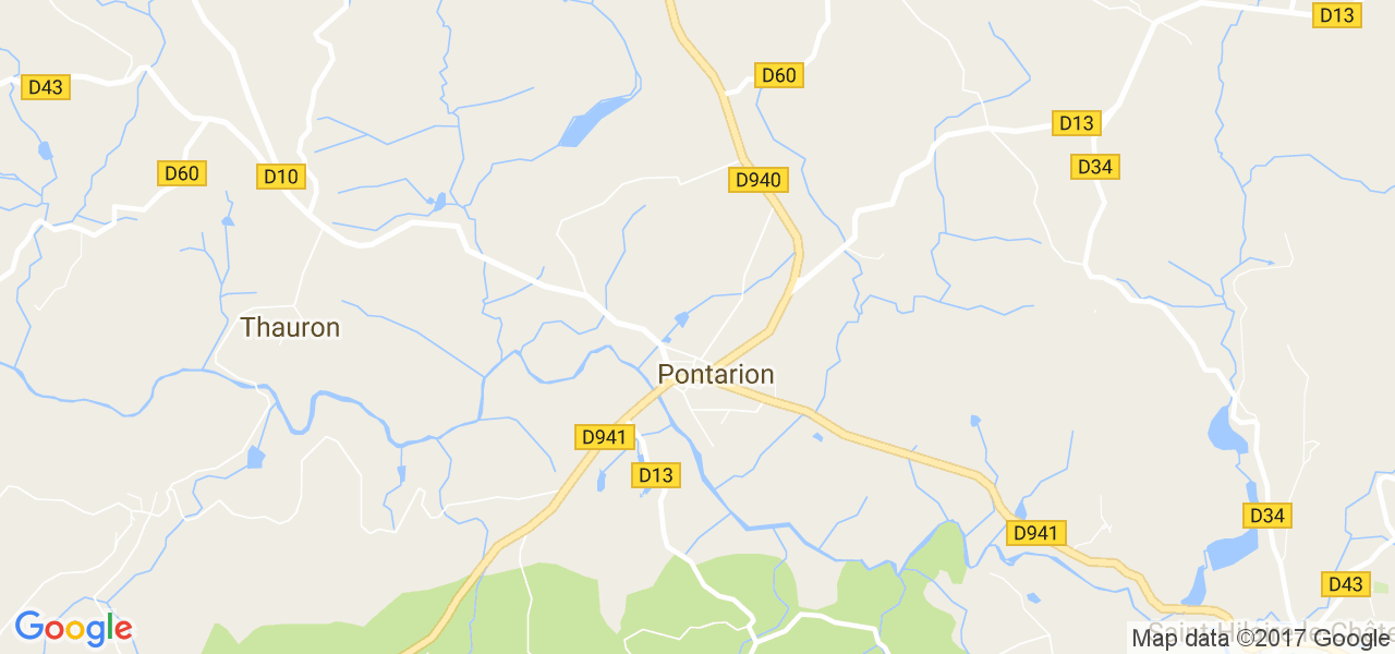 map de la ville de Pontarion