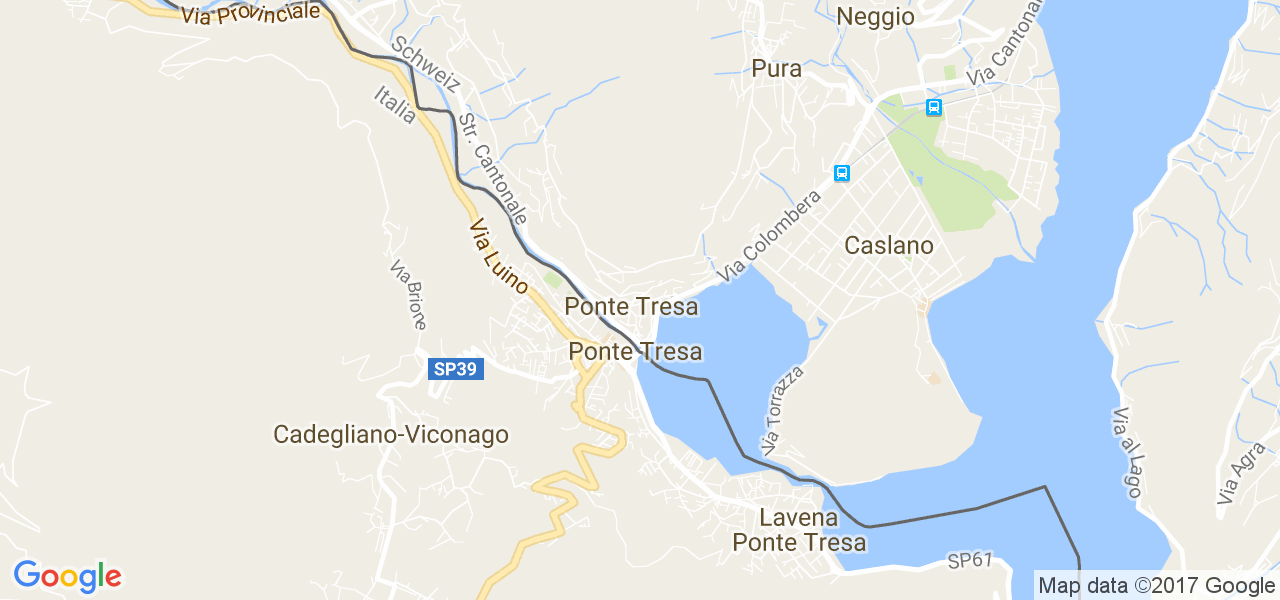 map de la ville de Ponte Tresa