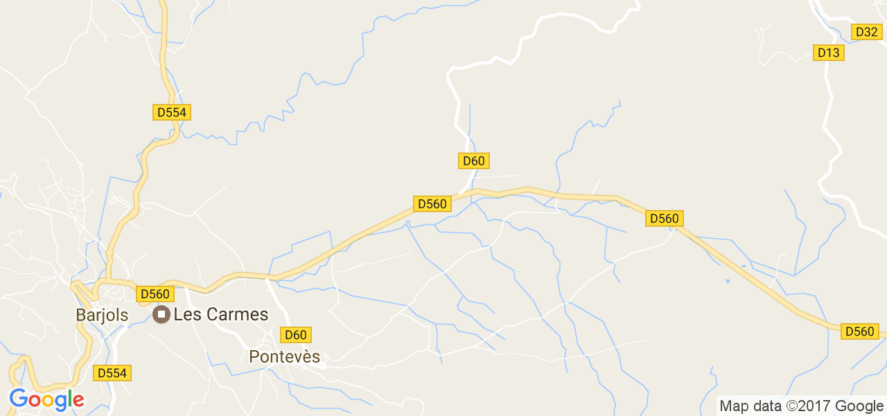 map de la ville de Pontevès