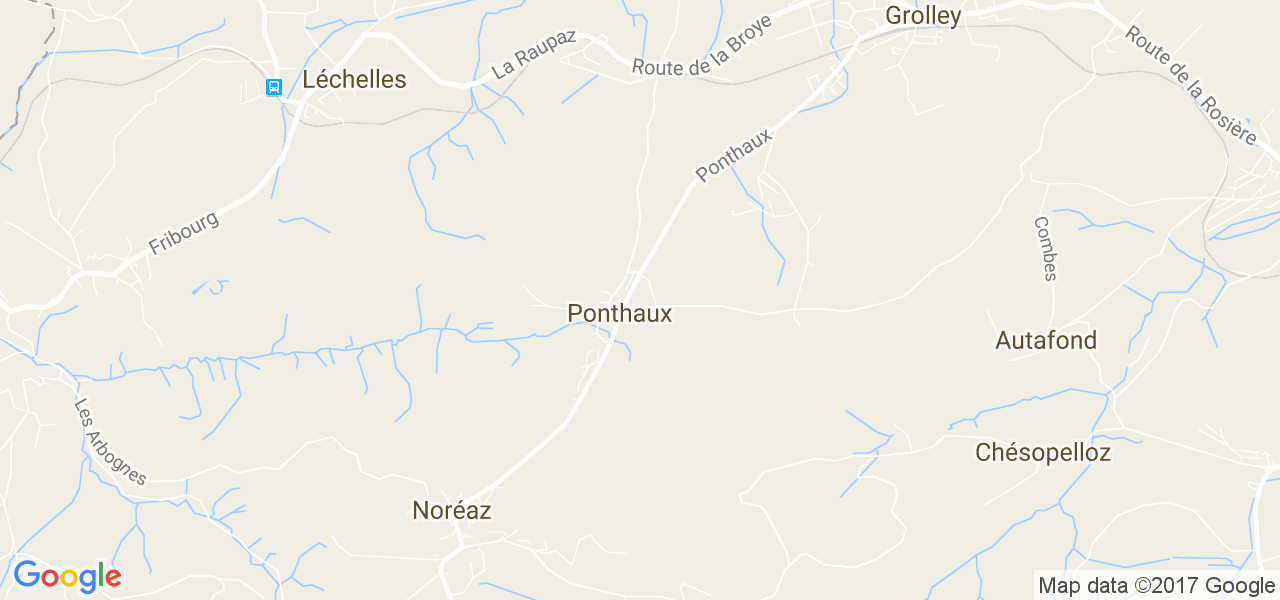 map de la ville de Ponthaux