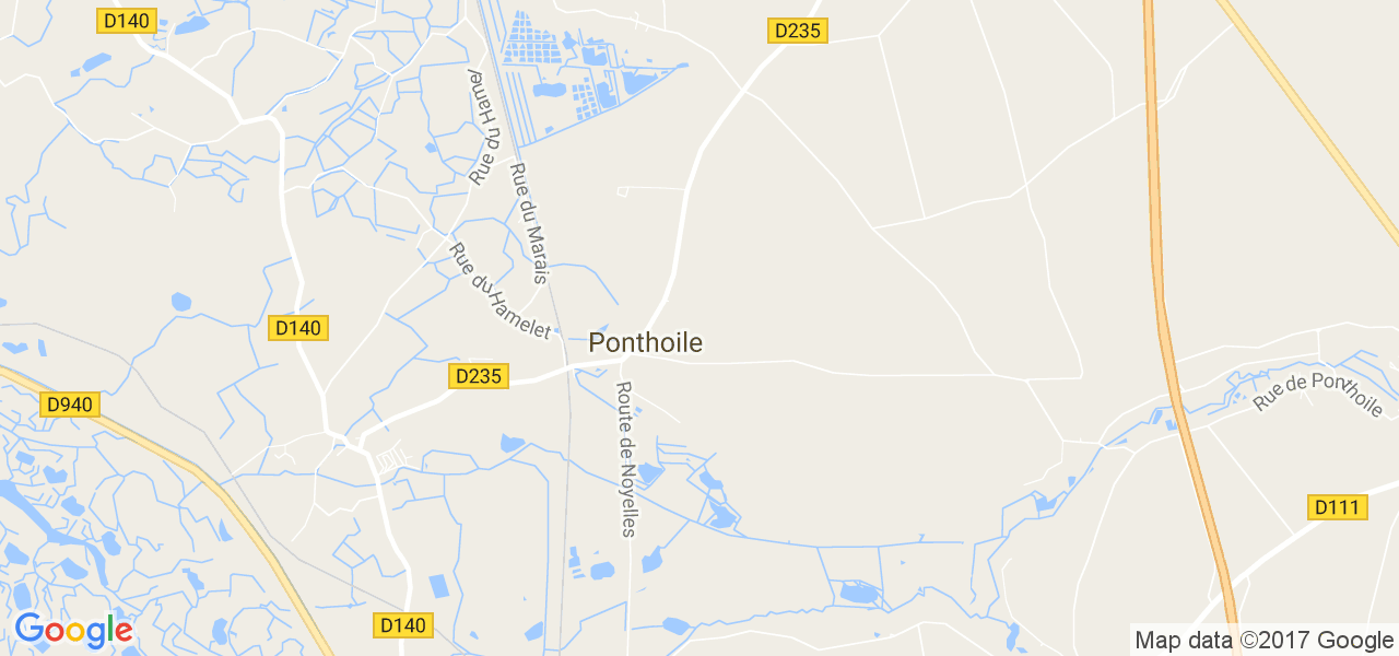 map de la ville de Ponthoile