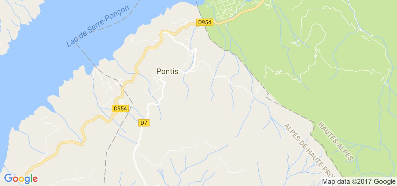 map de la ville de Pontis