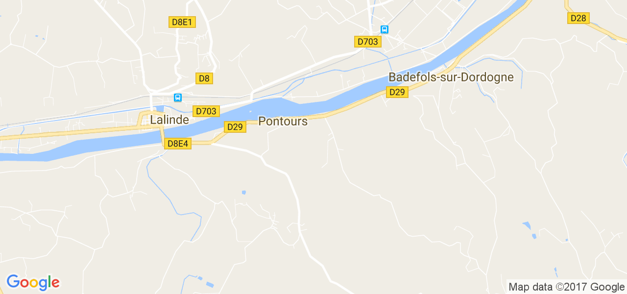 map de la ville de Pontours