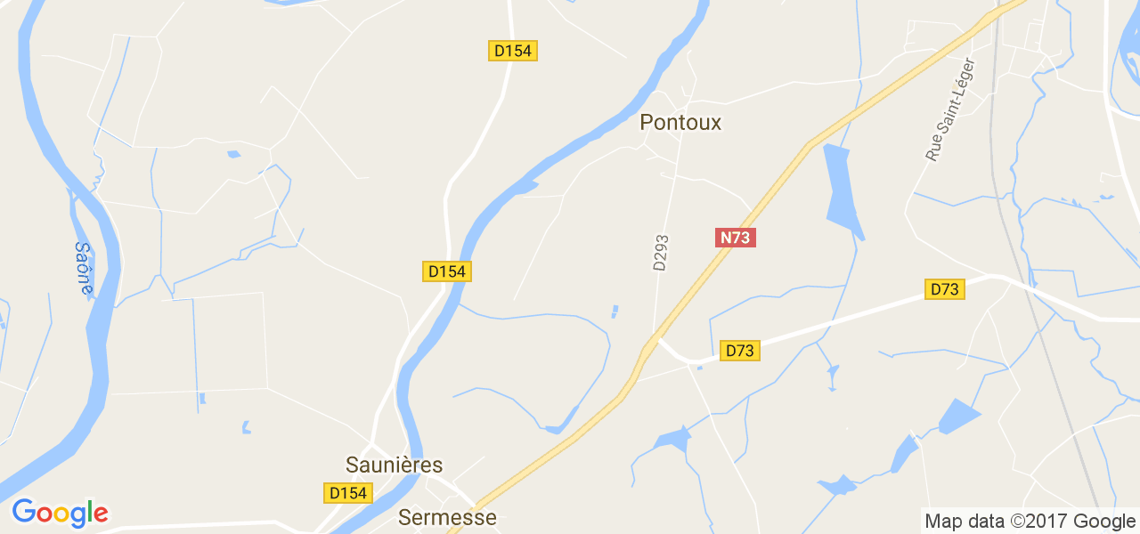 map de la ville de Pontoux