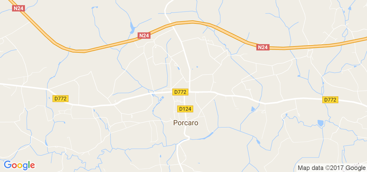 map de la ville de Porcaro