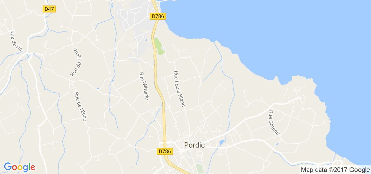 map de la ville de Pordic