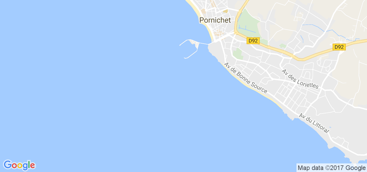 map de la ville de Pornichet