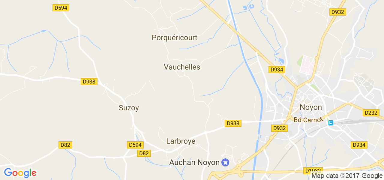 map de la ville de Porquéricourt