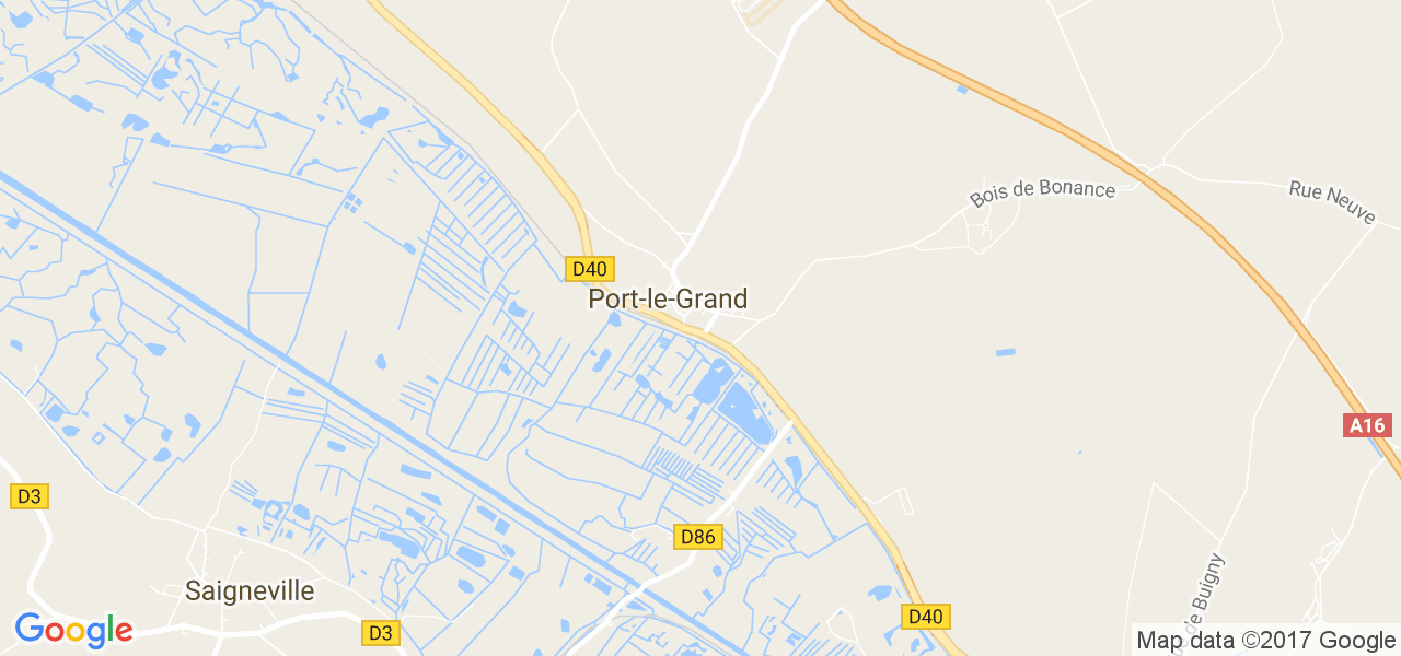 map de la ville de Port-le-Grand