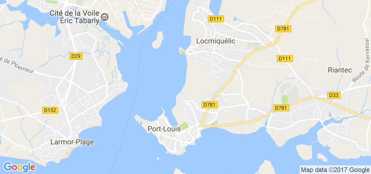 map de la ville de Port-Louis