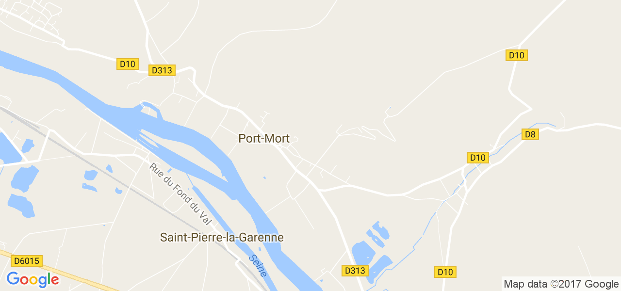 map de la ville de Port-Mort