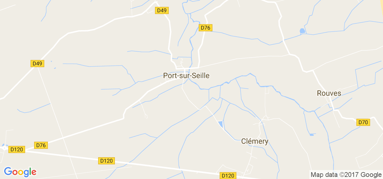 map de la ville de Port-sur-Seille