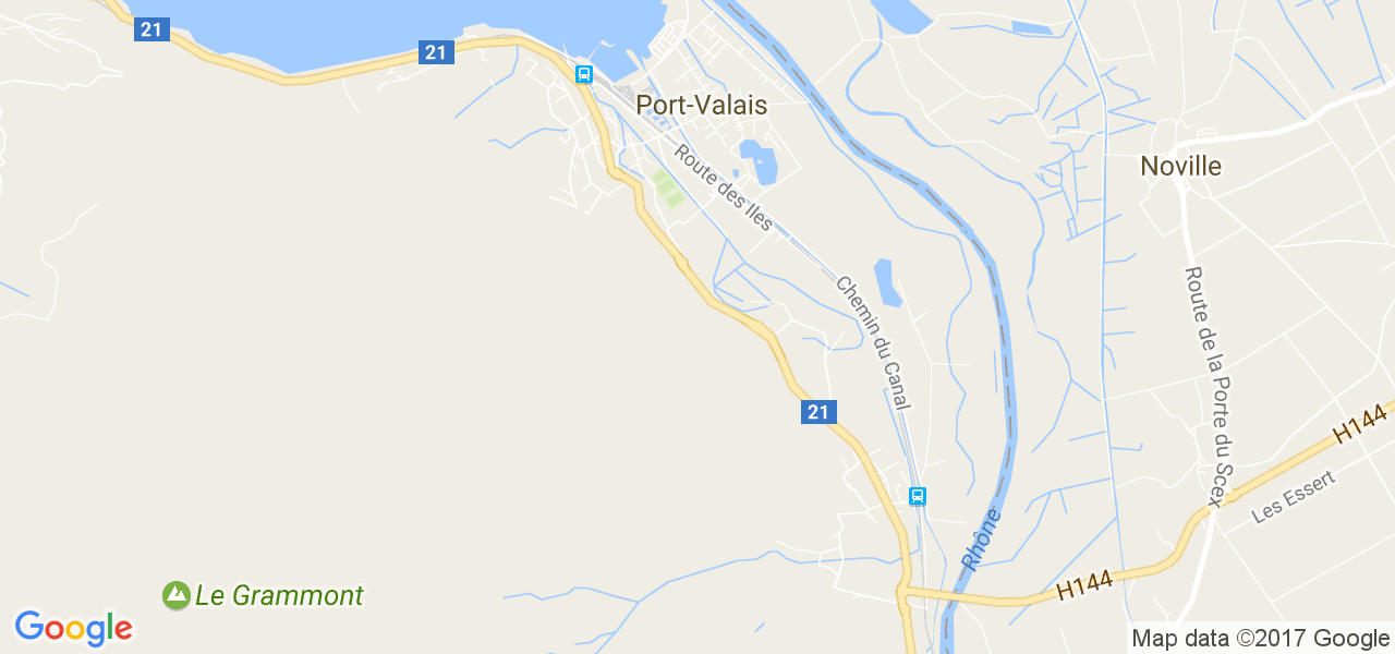 map de la ville de Port-Valais